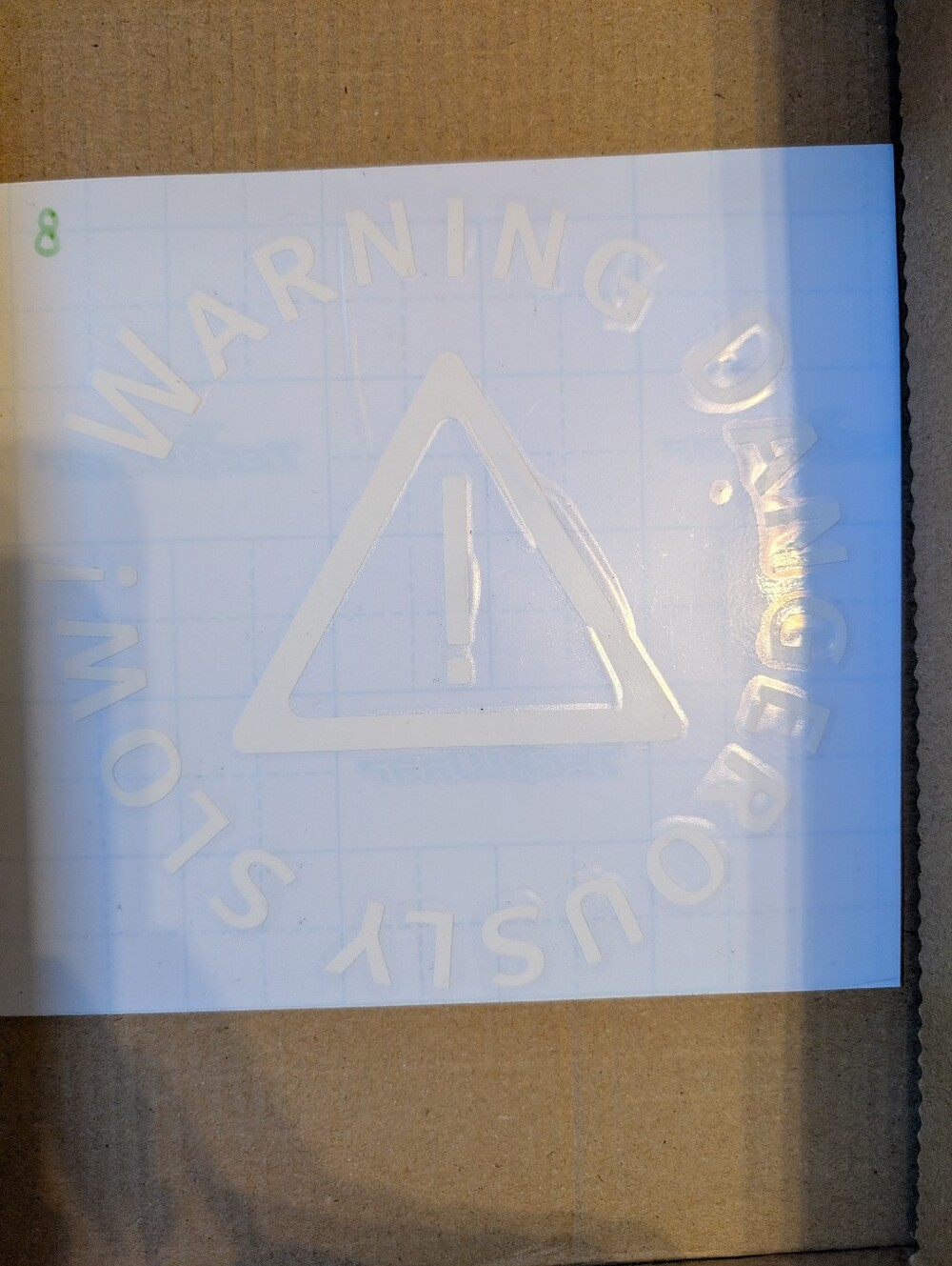 Decal "Warning Dangerously Slow"
